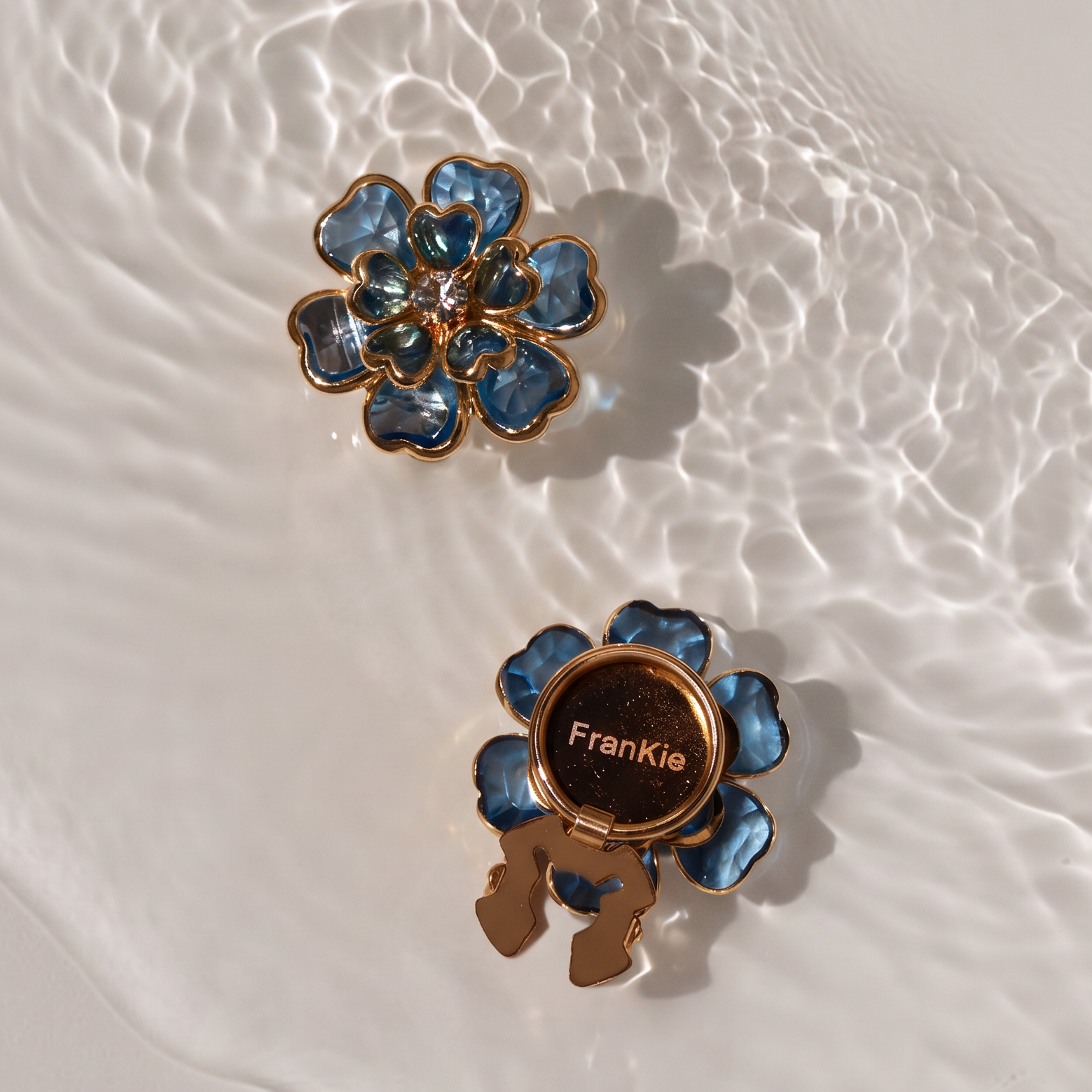 Teal mini I Button cover