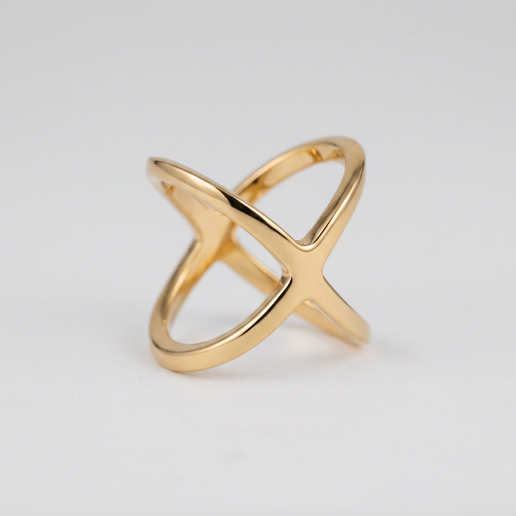 Cross I Scarf Ring